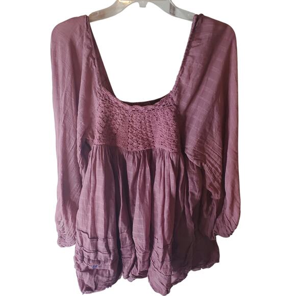 Free People Dried Currant (Mauve) Ari Mini Dress, Medium - Picture 2 of 7